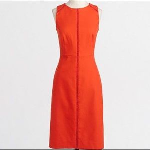 J Crew Ladder-stitch dress in bi-stretch cotton